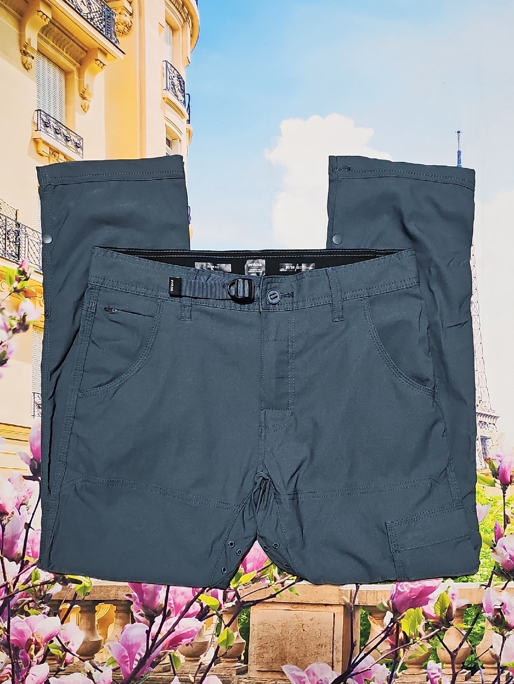 Prana Slim Fit Convertible Cargo Pants Size 30x28